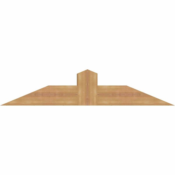 Ekena Millwork Portland Smooth Timber Gable Bracket, Western Red Cedar, 48"W x 10"H x 5 1/2"D x 5 1/2"F, 5/12 Pitch GBW048X10X0606POR00SWR - main